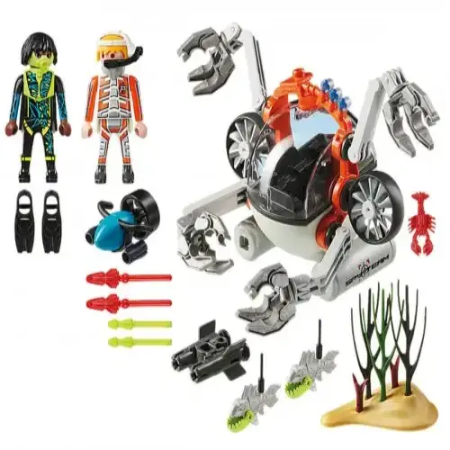 Детски комплект за игра - Шпионски екип подводен робот Playmobil | P97180