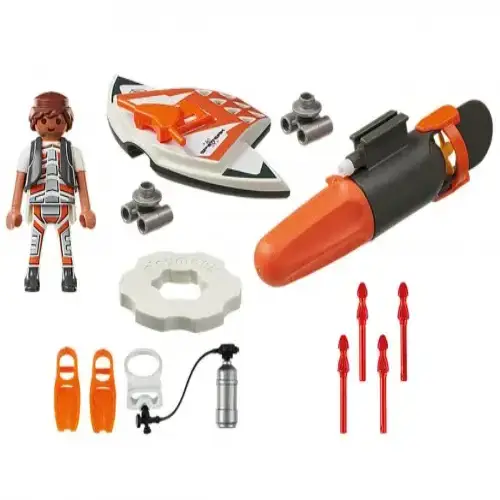 Детски комплект - Шпионски екип подводно оръдие Playmobil | P97181