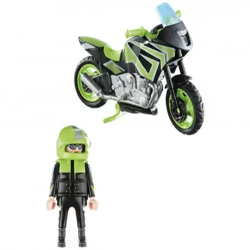 Детски комплект за игра - Мотор с моторист Playmobil | P97187