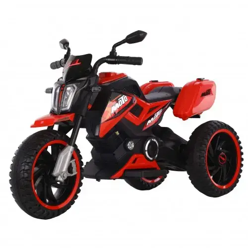 Детски акумулаторен мотор Ocie Moto 12V с три гуми Червен | P97223