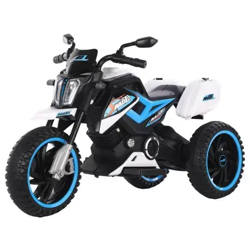 Детски акумулаторен мотор Ocie Moto 12V с три гуми Бял | P97230
