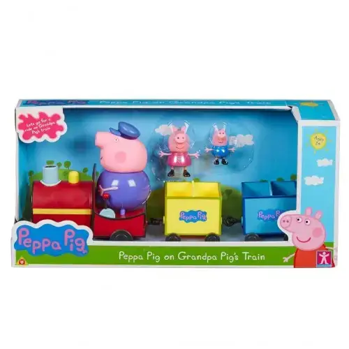 Детско влакче с 3 фигури Peppa Pig | P97236