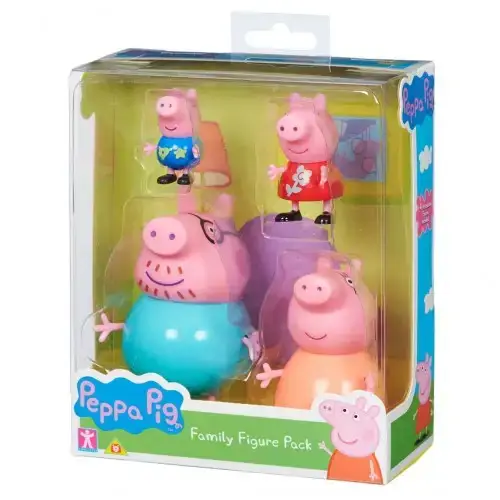 Детски сет за игра-Фигури 4бр. Семейството на Пепа Peppa Pig | P97239