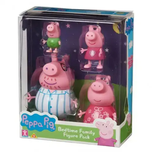 Детски сет-Фигури 4бр. Семейството на Пепа Лека Нощ Peppa Pig | P97241