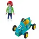 Детска играчка - Момче с картинг количка Playmobil  - 2