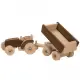 Детска дървена играчка Трактор с ремарке Goki Nature  - 3