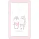 Супер меко бебешко одеяло Kikka Boo Love Pingus 80/110 см розово 