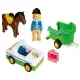 Детски комплект - Кола с ремарке за коне Playmobil  - 2