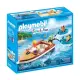 Детски комплект за игра - Моторна лодка Playmobil  - 1