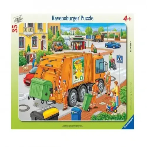 Детски пъзел Ravensburger Камион за боклук 35 ел. | P97399