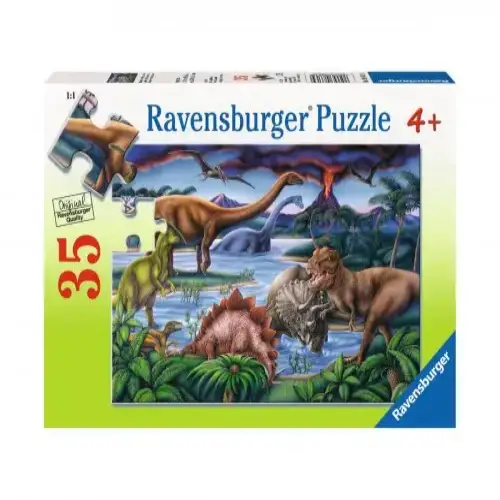 Детски пъзел Ravensburger Динозаврите си играят 35 ел. | P97400