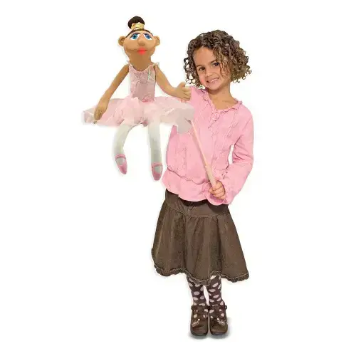 Кукла за куклен театър Melissa&Doug Балерина  - 2