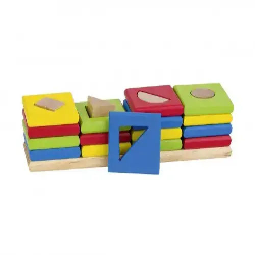 Детска низанка Goki форми и цветове 4 кули | P97536