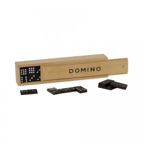 Детска игра - Домино в дървена кутия Goki | P97543