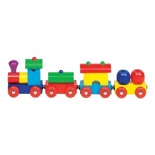 Детска играчка - Влак Перу с магнитно свързване Goki | P97560