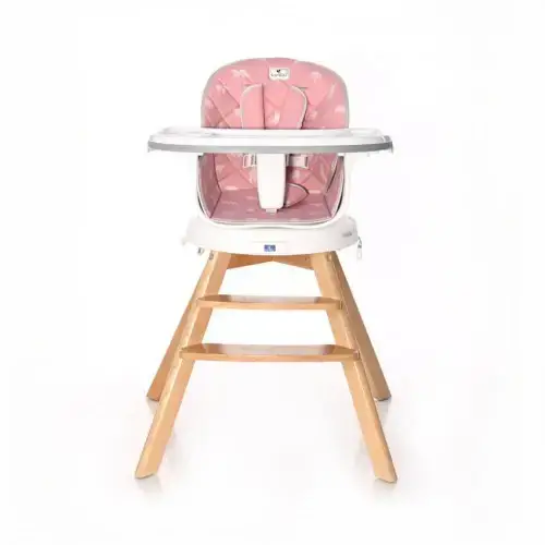 Детски стол за хранене Lorelli Napoli с ротация Pink Bears | P97676
