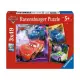 Детски пъзел Ravensburger Дисни Колите 3х49 ел.  - 1