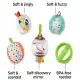 Комплект от 5 бебешки играчки - топки за сетивата Fisher Price  - 3
