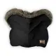 Ръкавица за бебешка количка KikkaBoo Luxury Fur Black 