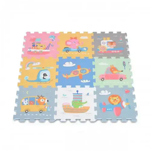 Детски мек пъзел-килим Moni Toys Transportation | P98045