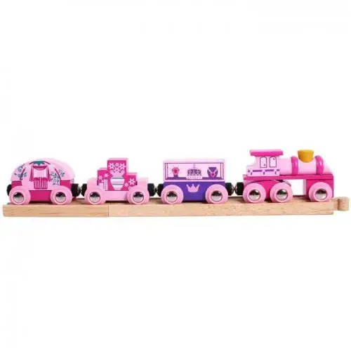Детска дървена играчка - Влакът на принцеса BigJigs | P98234