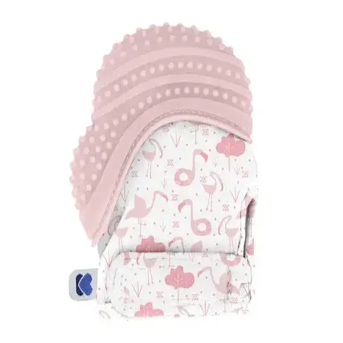 Бебешка ръкавица за венци и зъби Kikka Boo Flamingo розова | P98305