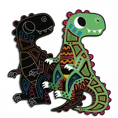 Детски скреч арт карти Janod Динозаври | P98419
