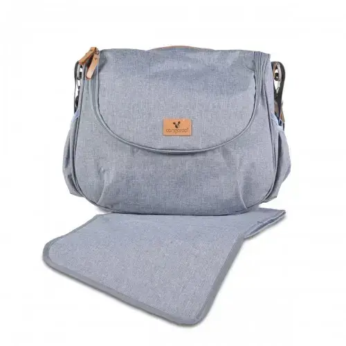 Практична чанта за бебешки аксесоари сива | P98528