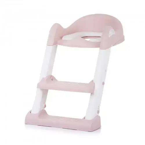 Детска тоалетна седалка със стълба Chipolino Типи - розова | P98736