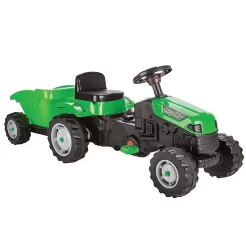 Pilsan Трактор Active с ремарке зелен | P99009