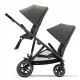 Бебешка количка за близнаци Cybex Gazelle S Soho Grey black  - 11
