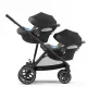 Бебешка количка за близнаци Cybex Gazelle S Soho Grey black  - 3