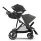 Бебешка количка за близнаци Cybex Gazelle S Soho Grey black  - 6