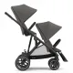 Бебешка количка за близнаци Cybex Gazelle S Soho Grey black  - 10