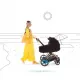 Шаси за бебешка количка e-Priam Chrome ч.кожа+ скеле на седалка  - 5