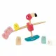 Детска дървена балансна игра Janod Zigolos Фламинго  - 4