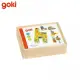 Дървени кубчета Goki Смешни животни  - 4