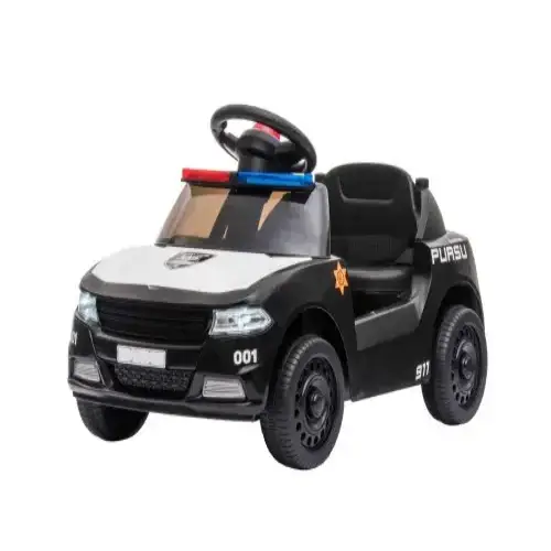 Детска акумулаторна кола KikkaBoo Little Cop Black | P99085