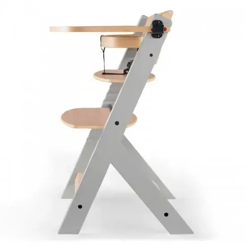 Столче за хранене KinderKraft ENOCK, Дървено/сиви крака | P99228