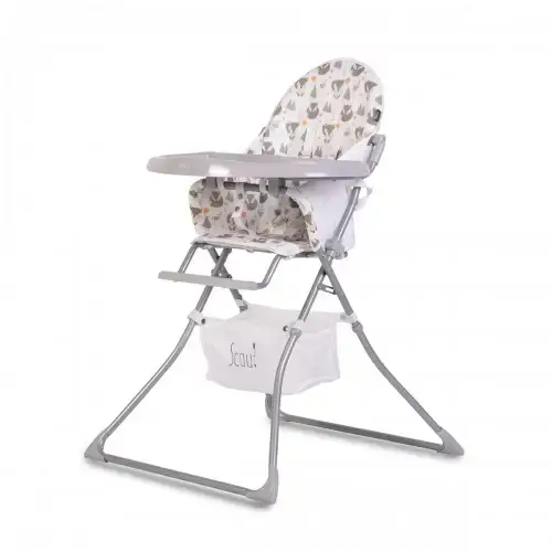 Детски стол за хранене Moni Scaut сив | P99243