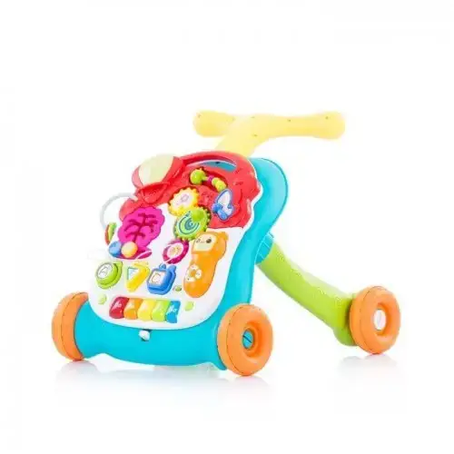 Детска музикална играчка на колела 2 в 1 Chipolino Мулти, зелена | P105751