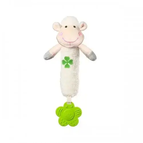 Писукаща играчка Babyono с гризалка овца | P106332