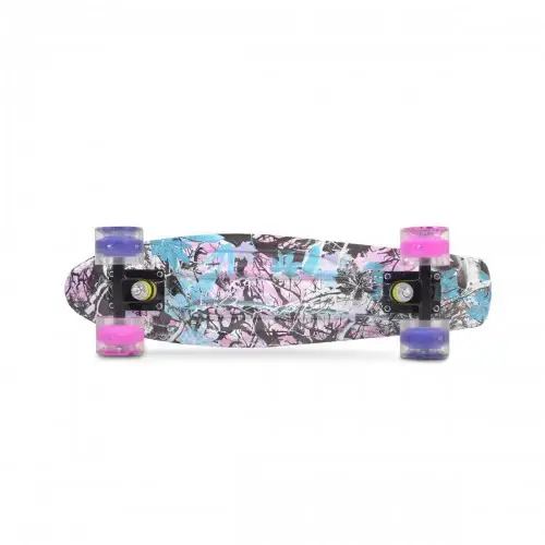 Детски скейтборд 22 инча Byox Graffiti Pink LED | P107406