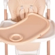 Бебешки детски стол за хранене Cangaroo Brunch бежов  - 11