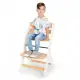 Столче за хранене KinderKraft ENOCK, Дървено/бели крака  - 2