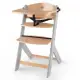 Столче за хранене KinderKraft ENOCK, Дървено/сиви крака  - 5