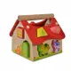 Детски дървен сортер къща с животни Moni Toys  - 2