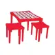Детска маса с два стола Pilsan, червен 