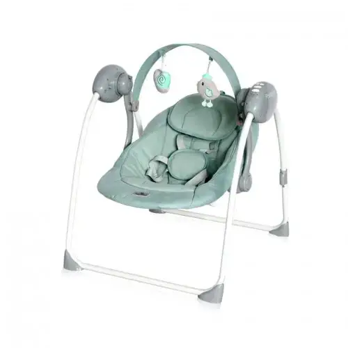Бебешка електрическа люлка Lorelli Portofino Frosty Green Stars | P110617
