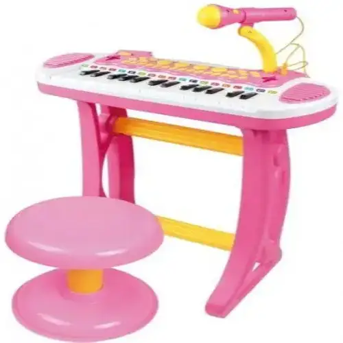 Детско пиано 2 в 1 със стол и микрофон Baoli Melody 31 клавиша | P110652